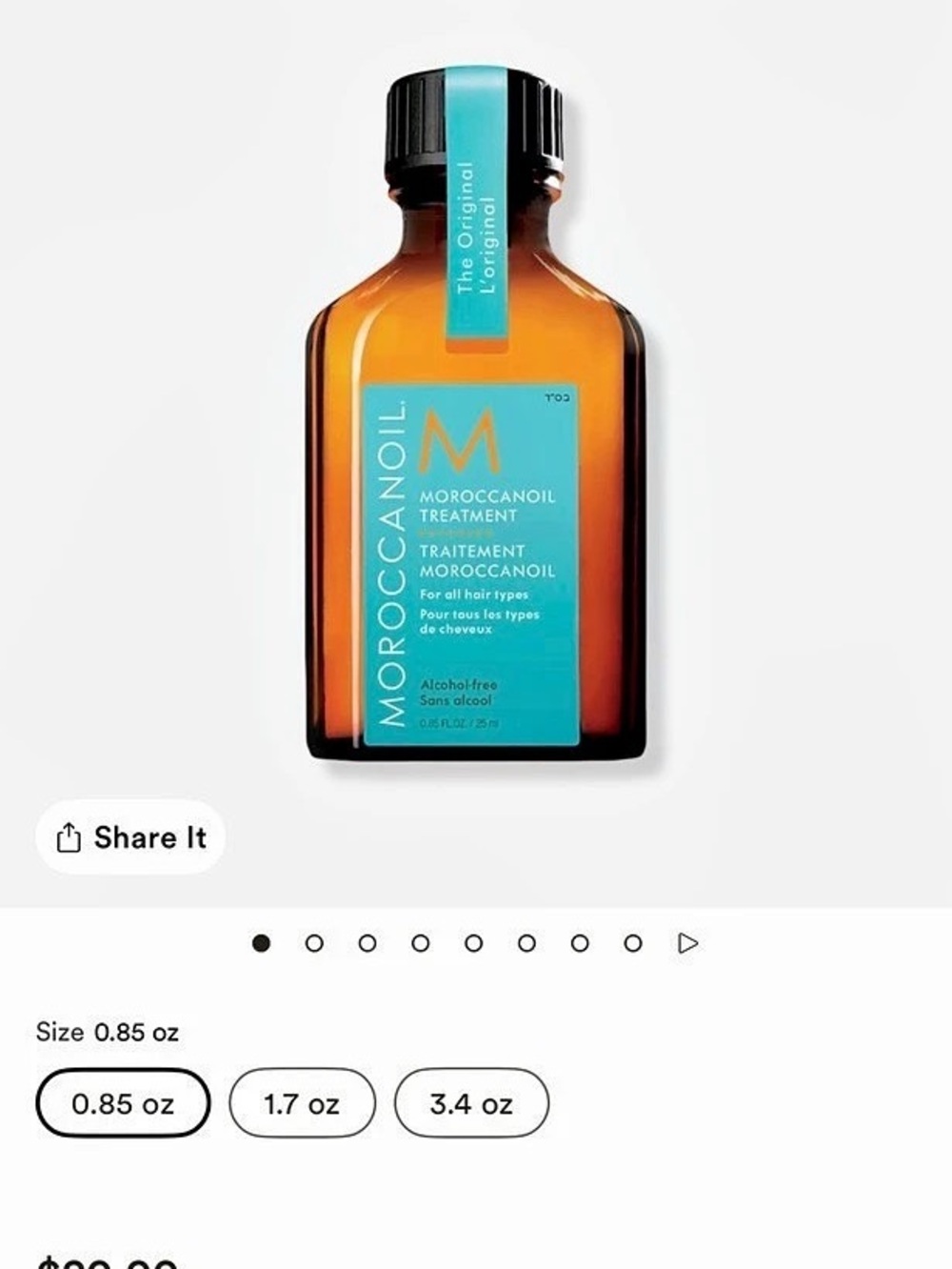 Moroccanoil Treatment Light Face hair & Body Oil 0.85 oz